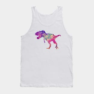 T-Rex Dinosaur Art Tyrannosaurus Rex Decor Watercolor Print Tank Top